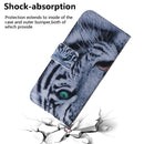 For Motorola Moto G42 Coloured Drawing Leather Phone Case(Tiger)