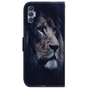 For Tecno Spark 8 Pro Coloured Drawing Leather Phone Case(Lion)