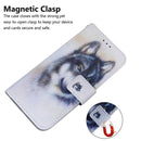 For Tecno Spark 8 Pro Coloured Drawing Leather Phone Case(White Wolf)