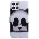 For Honor X8 Coloured Drawing Leather Phone Case(Panda)