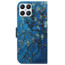 For Honor X8 Coloured Drawing Leather Phone Case(Apricot)