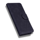 For Motorola Moto G42 Skin Feel Pure Color Flip Leather Phone Case(Black)