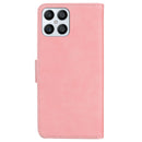 For Honor X8 Skin Feel Pure Color Flip Leather Phone Case(Pink)