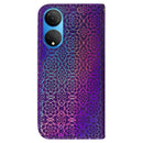 For Honor X7 Colorful Magnetic Buckle Leather Phone Case(Purple)