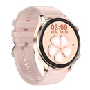 AK32 1.36 inch IPS Touch Screen Smart Watch, Support Bluetooth Calling/Blood Oxygen Monitoring,Style: Silicone Watch Band(Pink)