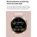 AK32 1.36 inch IPS Touch Screen Smart Watch, Support Bluetooth Calling/Blood Oxygen Monitoring,Style: Silicone Watch Band(Black)