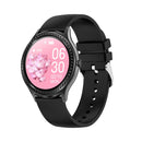 AK35 1.32 inch IPS Color Screen Smart Watch, Support Sleep Monitoring/Blood Oxygen Monitoring(Black Silicone Watch Band)