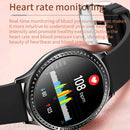 AK35 1.32 inch IPS Color Screen Smart Watch, Support Sleep Monitoring/Blood Oxygen Monitoring(Silver Steel Watch Band)