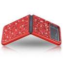For Samsung Galaxy Z Flip4 Glitter Powder Shockproof TPU Phone Case(Red)
