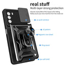 For Motorola Moto G52 Sliding Camera Cover Design TPU+PC Phone Case(Black)