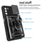 For Motorola Moto G52 Sliding Camera Cover Design TPU+PC Phone Case(Black)