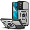 For Motorola Moto G52 Sliding Camera Cover Design TPU+PC Phone Case(Silver)
