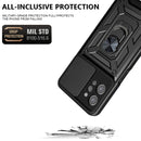 For OPPO Realme C31 Sliding Camera Cover Design TPU+PC Phone Case(Black)