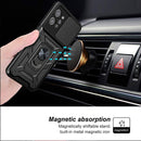 For OPPO Realme C31 Sliding Camera Cover Design TPU+PC Phone Case(Black)