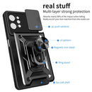 For OPPO Realme C31 Sliding Camera Cover Design TPU+PC Phone Case(Black)