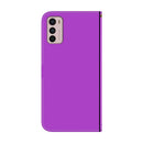 For Motorola Moto G42 Imitated Mirror Surface Horizontal Flip Leather Phone Case(Purple)