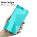 For Motorola Moto G42 Imitated Mirror Surface Horizontal Flip Leather Phone Case(Mint Green)