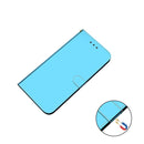 For Motorola Moto G42 Imitated Mirror Surface Horizontal Flip Leather Phone Case(Blue)