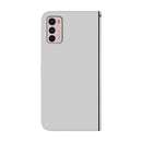 For Motorola Moto G42 Imitated Mirror Surface Horizontal Flip Leather Phone Case(Silver)