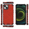 Lanyard Honeycomb Phone Case For iPhone 14(Red)