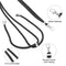 Lanyard Honeycomb Phone Case For iPhone 14 Pro(Black)