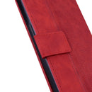 Geometric Embossed Leather Phone Case For iPhone 14 Pro Max(Red)