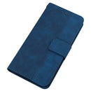 Geometric Embossed Leather Phone Case For iPhone 14 Pro Max(Blue)