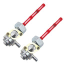 2 PCS Motorcycle Fuel Tap Valve Petcock Fuel Tank Gas Switch for Honda CB400/CB500/CB550/CB750(Red)