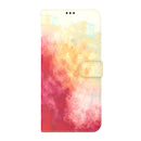 For Motorola Moto G42 Watercolor Pattern Horizontal Flip Leather Phone Case(Spring Cherry)