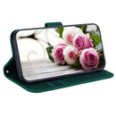 For Motorola Moto G42 Butterfly Rose Embossed Leather Phone Case(Green)