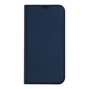 DUX DUCIS Skin Pro Series Shockproof Horizontal Flip Leather Phone Case For iPhone 14(Dark Blue)