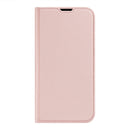 DUX DUCIS Skin Pro Series Shockproof Horizontal Flip Leather Phone Case For iPhone 14(Rose Gold)