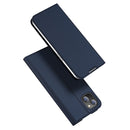 DUX DUCIS Skin Pro Series Shockproof Horizontal Flip Leather Phone Case For iPhone 14 Max(Dark Blue)