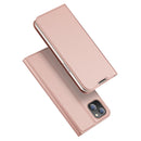 DUX DUCIS Skin Pro Series Shockproof Horizontal Flip Leather Phone Case For iPhone 14 Max(Rose Gold)
