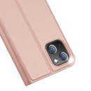 DUX DUCIS Skin Pro Series Shockproof Horizontal Flip Leather Phone Case For iPhone 14 Max(Rose Gold)