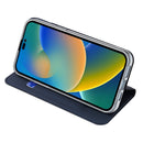 DUX DUCIS Skin Pro Series Shockproof Horizontal Flip Leather Phone Case For iPhone 14 Pro Max(Dark Blue)