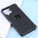 For Samsung Galaxy M33 Shockproof TPU + PC Magnetic Phone Case with Holder(Black)