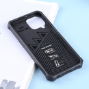 For Samsung Galaxy M33 Shockproof TPU + PC Magnetic Phone Case with Holder(Black)