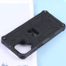 For Samsung Galaxy M33 Shockproof TPU + PC Magnetic Phone Case with Holder(Black)