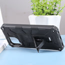 For Samsung Galaxy M33 Shockproof TPU + PC Magnetic Phone Case with Holder(Black)