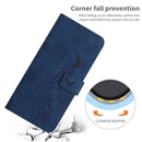 For Motorola Moto G40 Fusion/G60 Skin Feel Heart Pattern Leather Phone Case(Blue)