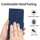 For Motorola Moto G40 Fusion/G60 Skin Feel Heart Pattern Leather Phone Case(Blue)