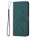 For Motorola Moto G40 Fusion/G60 Skin Feel Heart Pattern Leather Phone Case(Green)