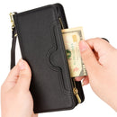 For Samsung Galaxy M32 4G Litchi Texture Zipper Leather Phone Case(Black)