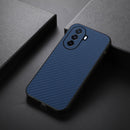 For Huawei Enjoy 50 China/nova Y70 4G Global/nova Y70 Plus Fine Hole Carbon Fiber Texture Shockproof Phone Case(Blue)