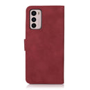 For Motorola Moto G42 KHAZNEH Matte Texture Leather Phone Case(Red)