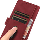 For Motorola Moto G42 KHAZNEH Matte Texture Leather Phone Case(Red)