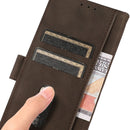 For Motorola Moto G42 KHAZNEH Matte Texture Leather Phone Case(Brown)