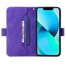 For Motorola Moto G22 RFID Geometric Line Flip Leather Phone Case(Purple)