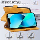 For Motorola Moto G22 RFID Geometric Line Flip Leather Phone Case(Yellow)